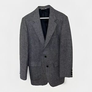 Anderson Little Sport Coat/ Jacket 100% Wool Grey Tweed Chest 40 Waist 38